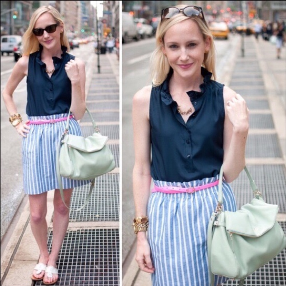 J.Crew Linen Sidewalk Skirt